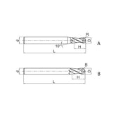 Solid carbide milling Ball nose cutter long shank High-performance machining PM-2BL - Makotools Industrial Supply Tools for Metal Cutting